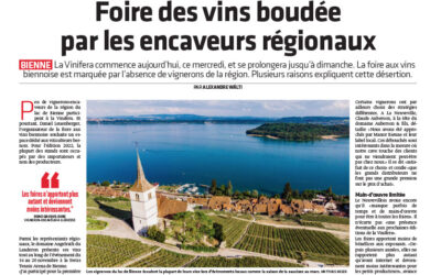 Journal du Jura: «Foire des vins boudée par les encaveurs régionaux»